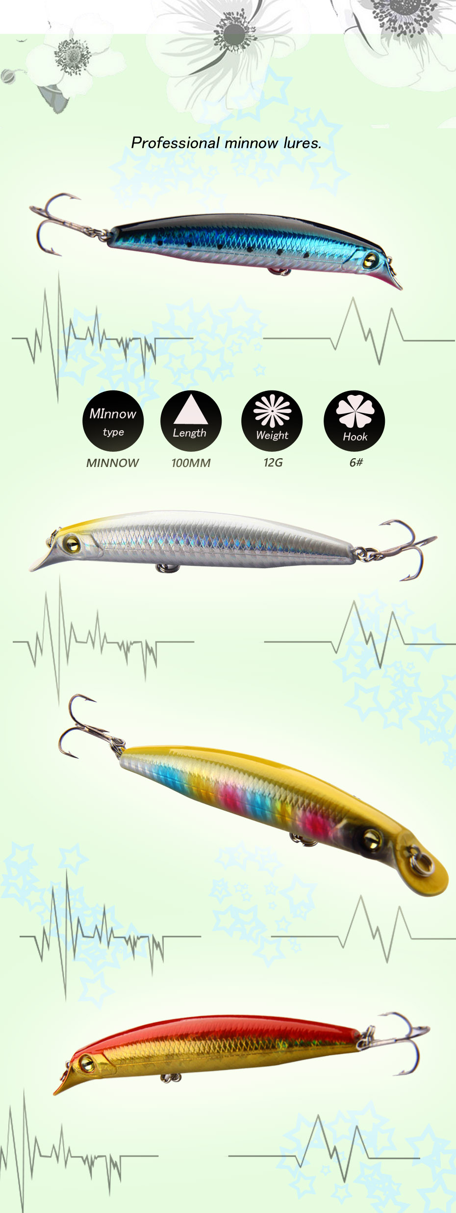 XIN-V -Oem Musky Lures Manufacturer, Minnow Lures For Trout-1
