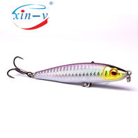 XINV topwater lures 12MM/16G fishing lure pencil abs plastic bait 4# hook