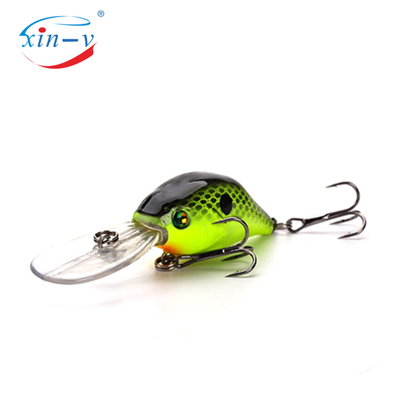 XIN-V Crankbait VC07 50mm 10g Profound Pulse Floating Bass Fishing Lure Sound Wobbler Hard Artificial Bait Deep Diving Crankbait