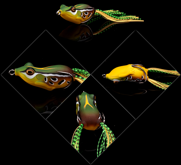 XIN-V -Xin-v Soft Lure Frog Free Sample Artificial 3d Eyes Frog Lure-11
