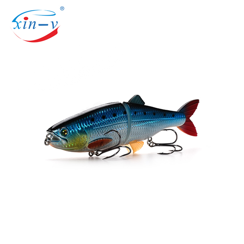 XIN-V Swimbait AT01 200m 90g 2 Sections Multi Jointed Life Like Fishing Lure Trout Hard Artificail Bait for Tuna Pike Bass Swimb