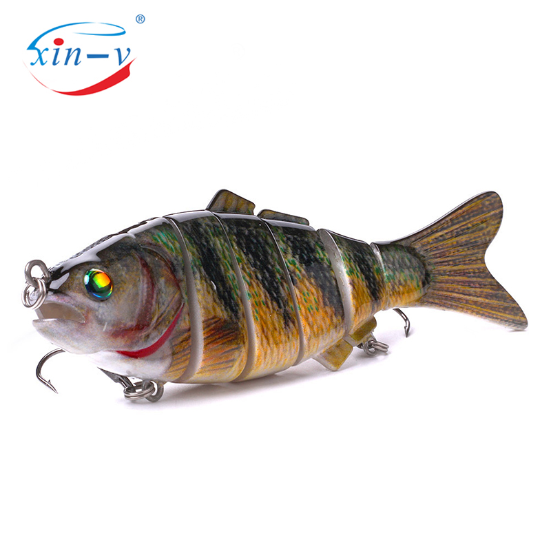 XIN-V Swimbait VSJ06-5 120mm 31g Fishing Lure Isca 6 Segments Multi Jointed Natural Lifelike Carp Pike Swim Bait Hard Artificial